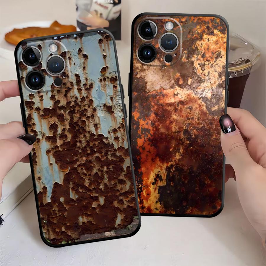 Mini Pc Case - เคสโทรศัพท์ลาย Retro Rust สำหรับ iPhone 13