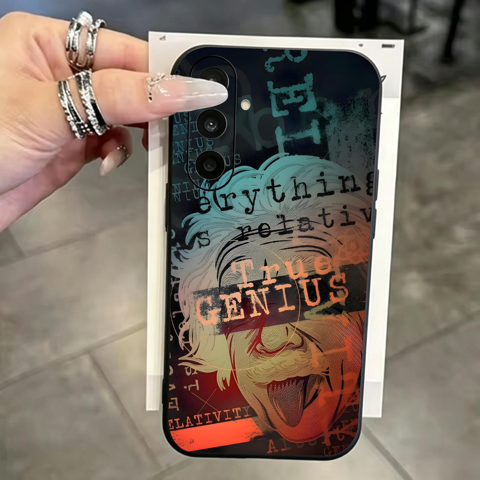 Matte Pc Case - เคสโทรศัพท์นักวิทยาศาสตร์อัลเบิร์ต ไอน์สไตน์ สำหรับ Samsung A57 A56