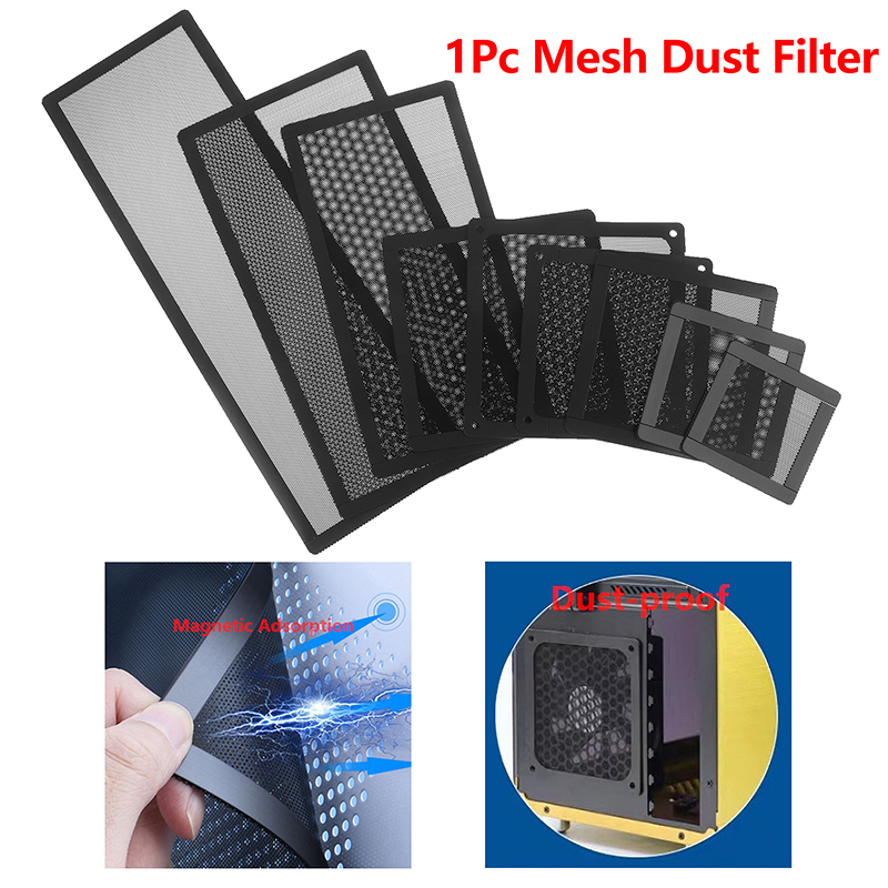 Dust Filter Pc - ตาข่ายกรองฝุ่นสำหรับระบายความร้อนคอมพิวเตอร์คูลพัดลมป้องกันฝุ่นฝาแบบตาข่ายตาข่ายกรองฝุ่นโครงแม่เหล็ก PC พัดลมทำความเย็นตัวกรองฝุ่น