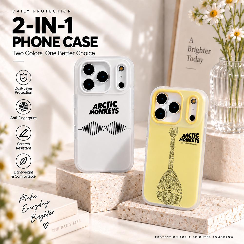 Matte Pc Case - เคสโทรศัพท์ A-Arctic Monkeys แบบ 2-in-1 เคสผิวด้าน