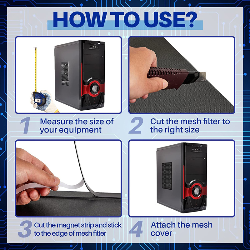 ตาข่ายคอมพิวเตอร์กันฝุ่น30X50C - Dust Filter Pc บทวิจารณ์และราคา