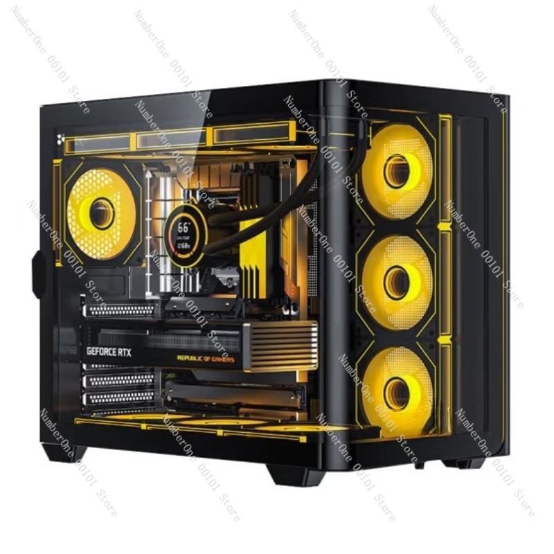 เคสคอมพิวเตอร์ตั้งโต๊ะกระจกโค้ - Pc Chassis บทวิจารณ์และราคา