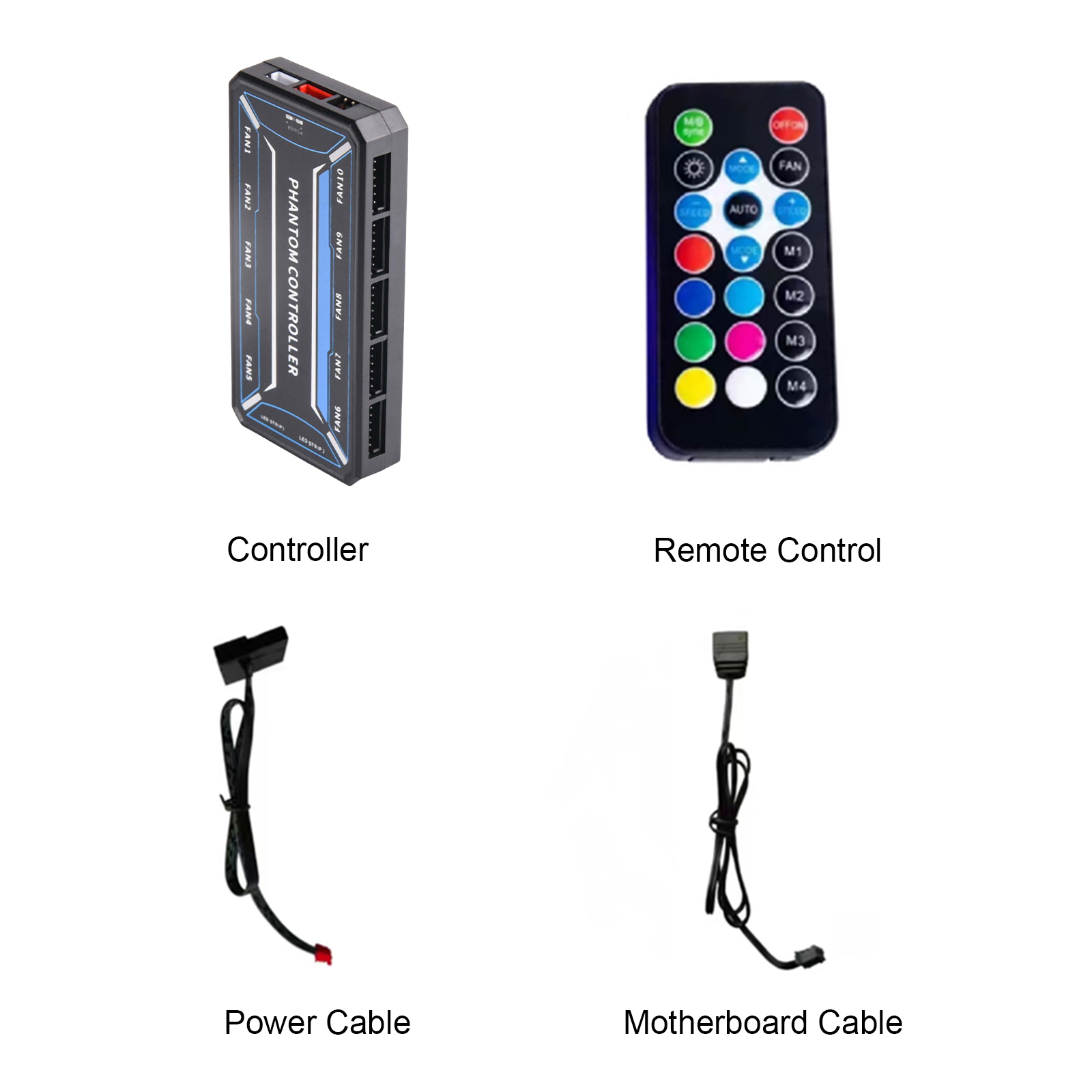 ตัวแยกพัดลมเคสคอมพิวเตอร์ 6 พิ - Case Fan Controller บทวิจารณ์และราคา