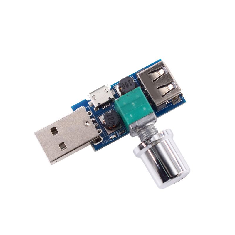 Mini USB พัดลม Governor ตัวควบ - Case Fan Controller บทวิจารณ์และราคา